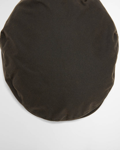 Barbour Cheviot Mens Wax Flat Cap - Olive | CHO | Designer Mens Flat Caps