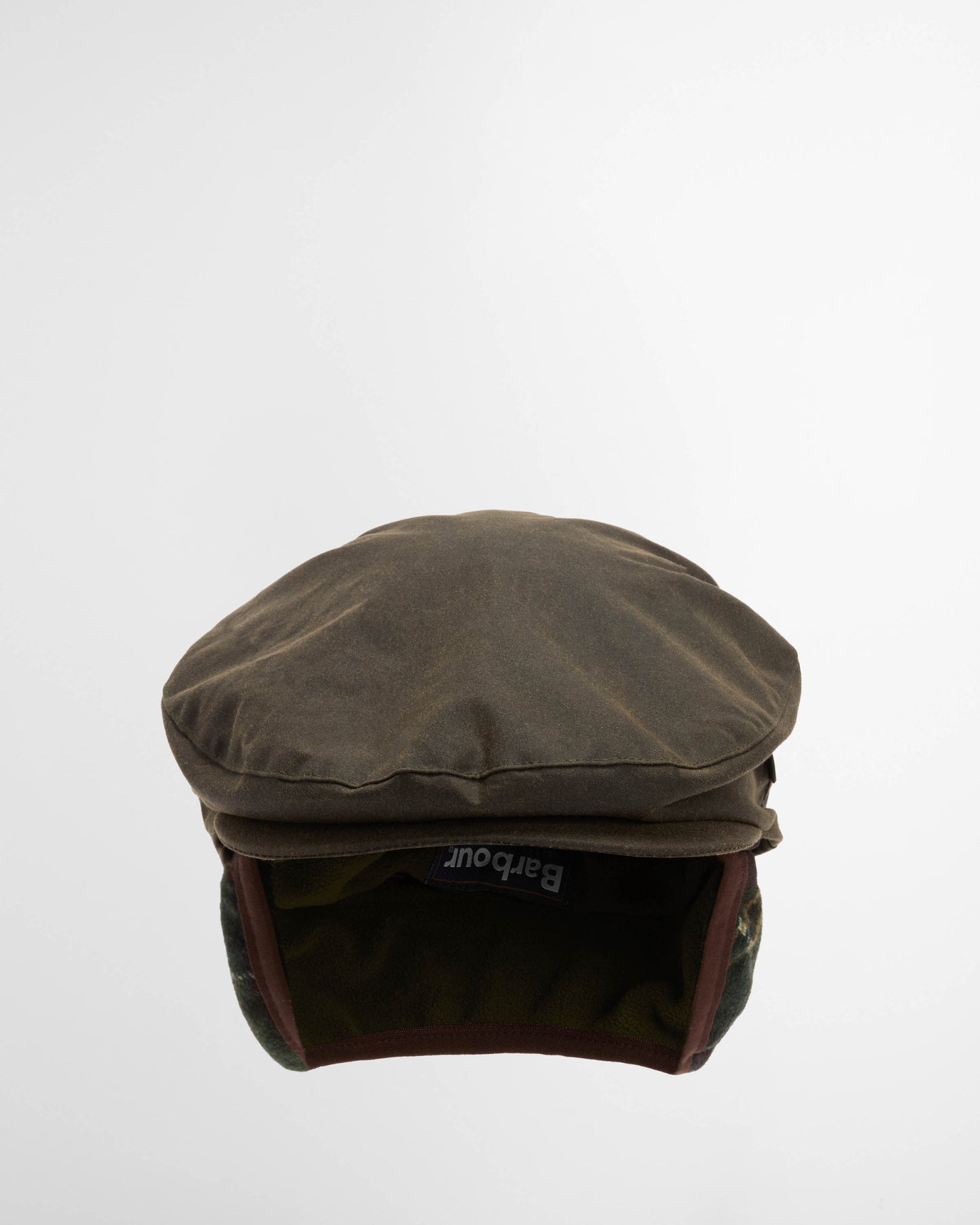 Barbour Cheviot Mens Wax Flat Cap - Olive | CHO | Designer Mens Flat Caps