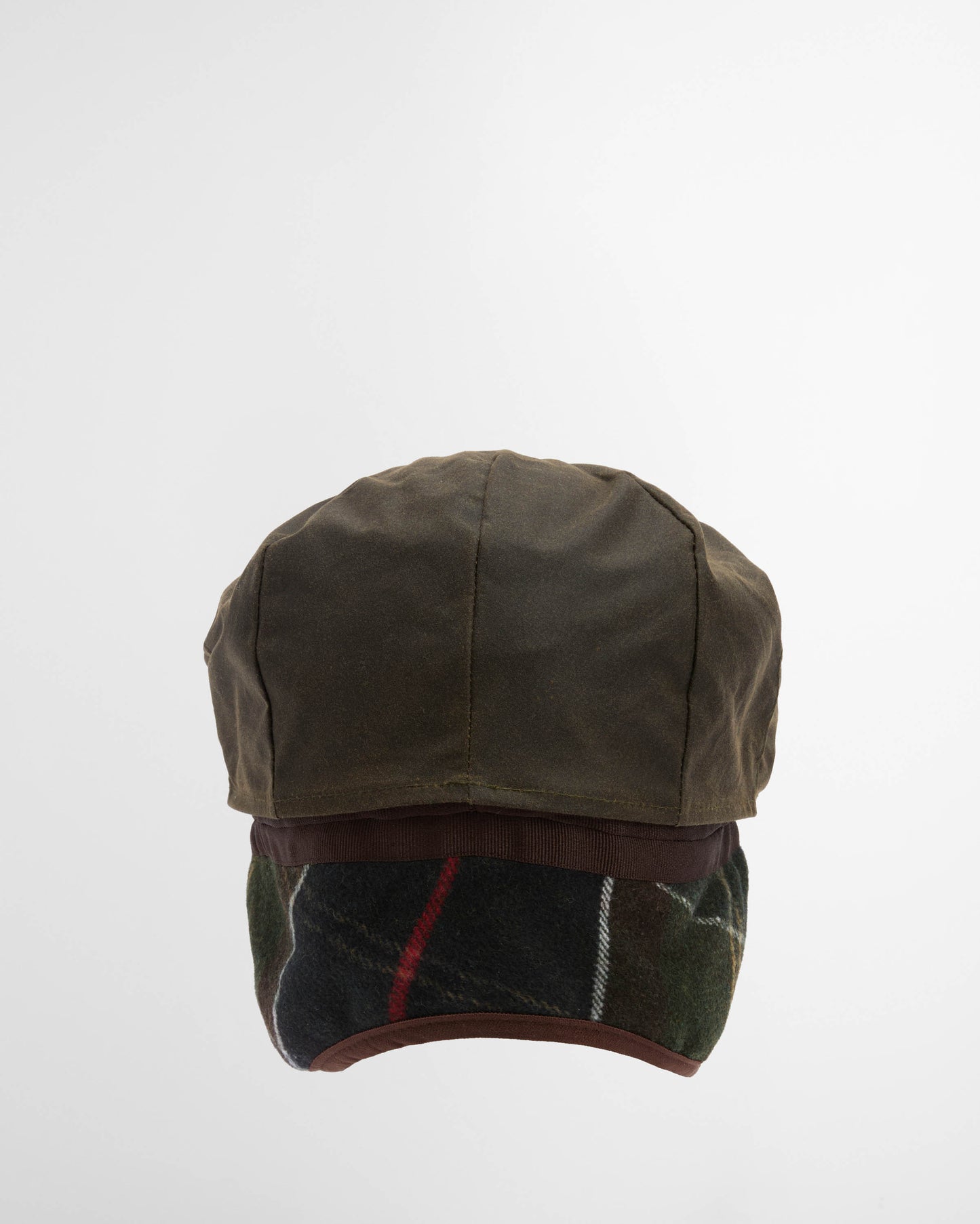Barbour Cheviot Mens Wax Flat Cap - Olive | CHO | Designer Mens Flat Caps