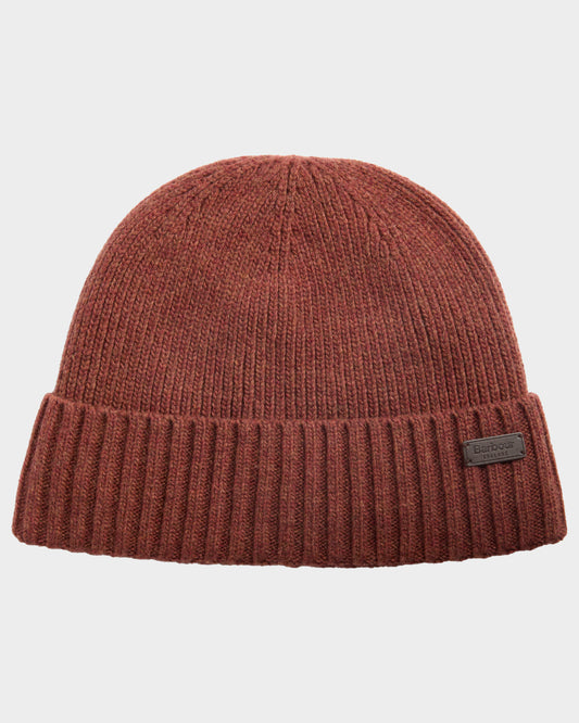 Barbour Carlton Mens Beanie - Rust | CHO | Designer Mens Beanies