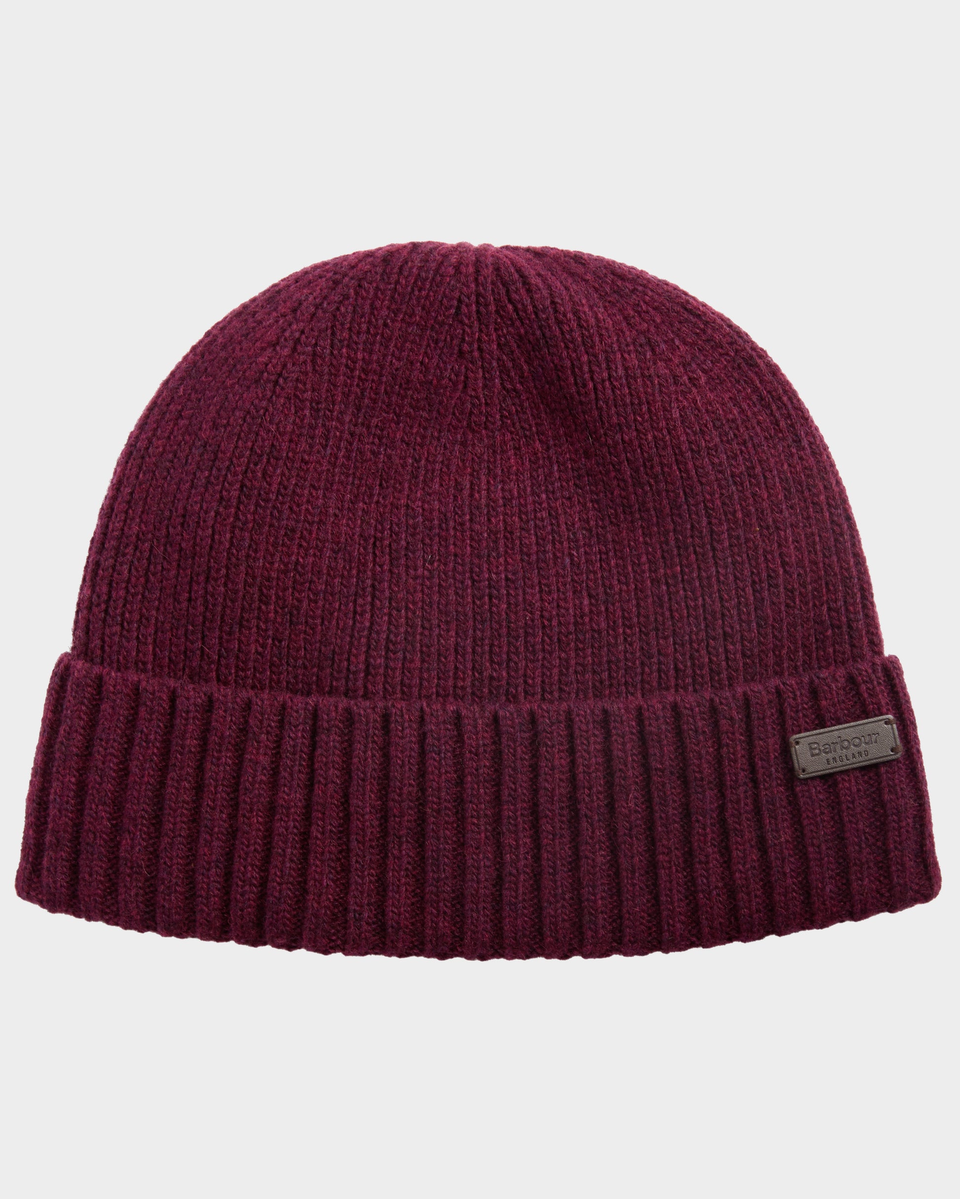 Barbour Carlton Mens Beanie - Bordeaux | CHO | Designer Mens Beanies