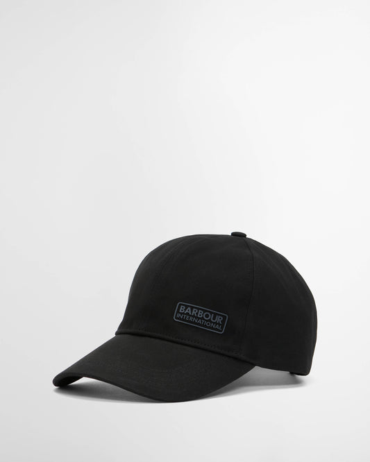 Barbour International Norton Drill Mens Cap - Black/Black | CHO | Designer Mens Baseball Caps