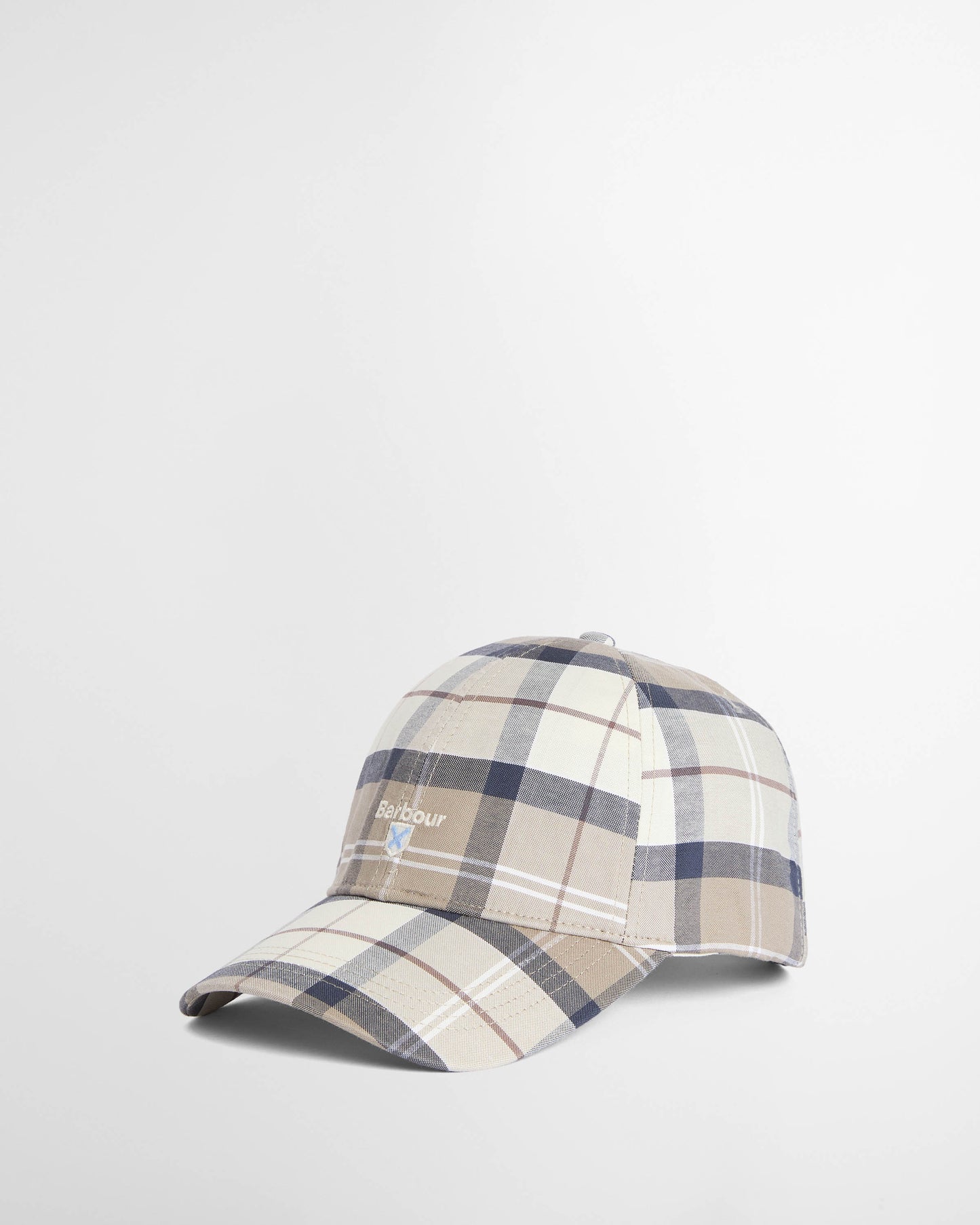 Barbour Tartan Mens Sports Cap - Oban Mist Tartan | CHO | Designer Mens Hats