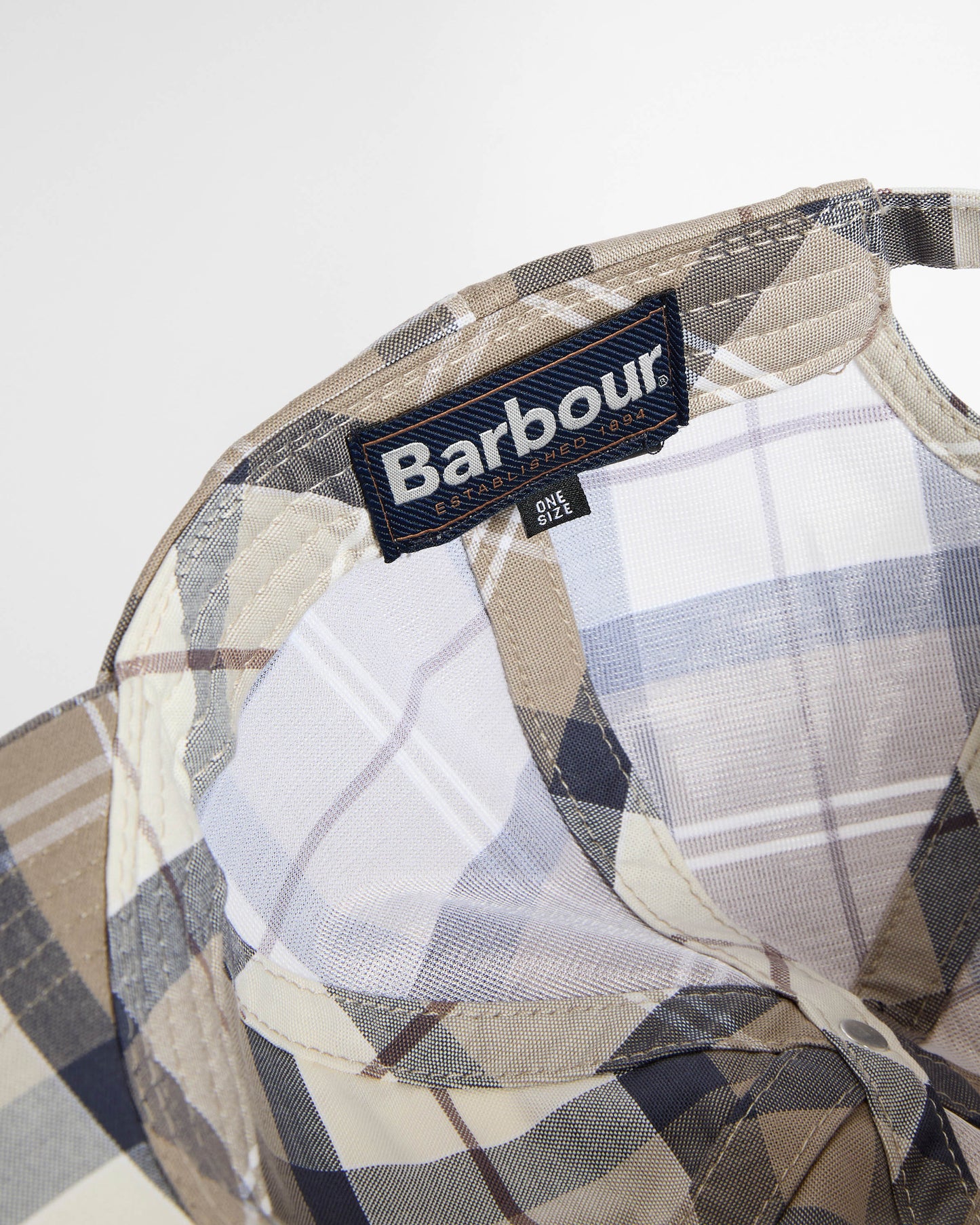 Barbour Tartan Mens Sports Cap - Oban Mist Tartan | CHO | Designer Mens Hats