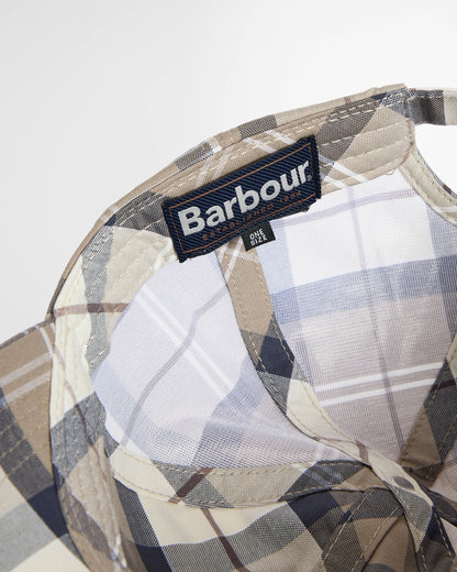 Barbour Tartan Mens Sports Cap - Oban Mist Tartan | CHO | Designer Mens Hats