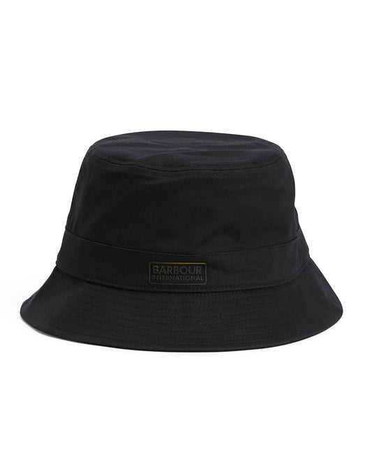 Barbour International Norton Drill Mens Bucket Hat - Black/Shadow