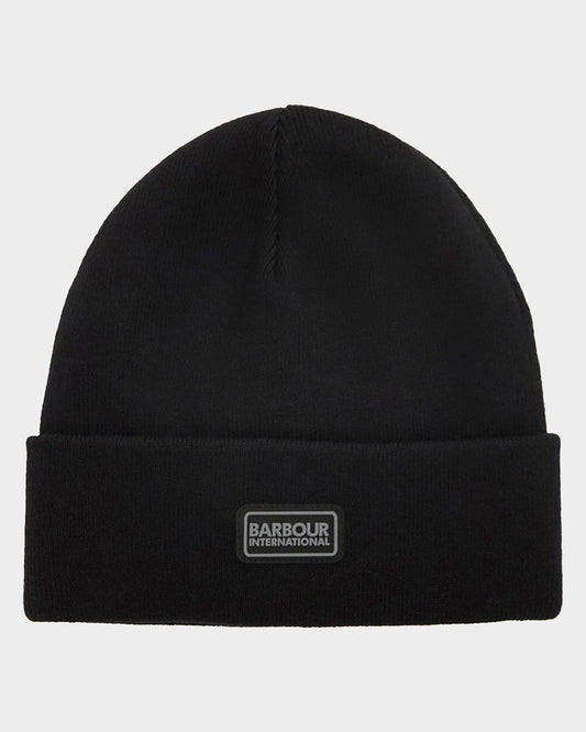 Barbour International Sensor Legacy Mens Beanie - Black/Gunmetal