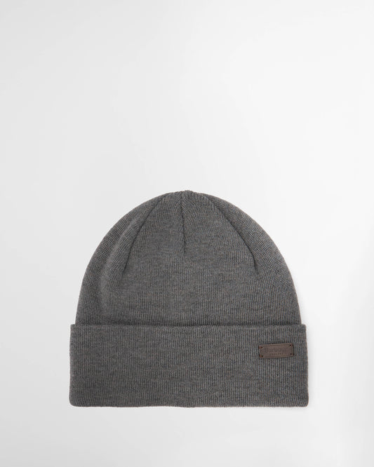 Barbour Healey Mens Beanie - Charcoal | CHO | Designer Mens Hats