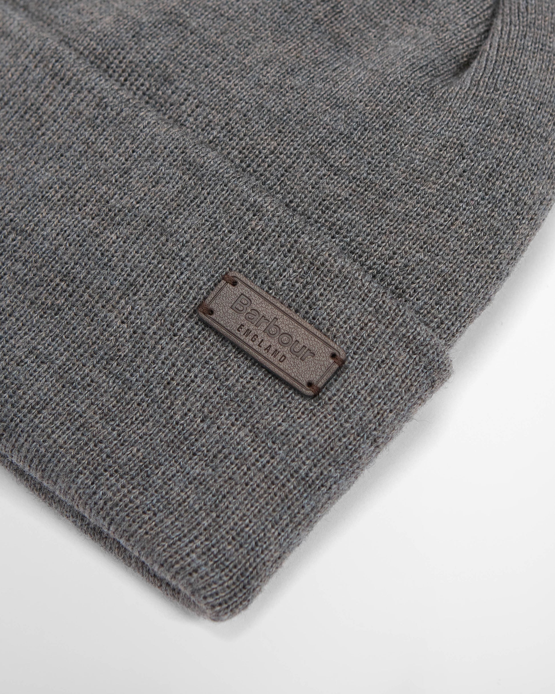 Barbour Healey Mens Beanie - Charcoal | CHO | Designer Mens Hats