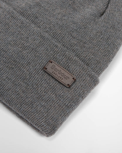 Barbour Healey Mens Beanie - Charcoal | CHO | Designer Mens Hats