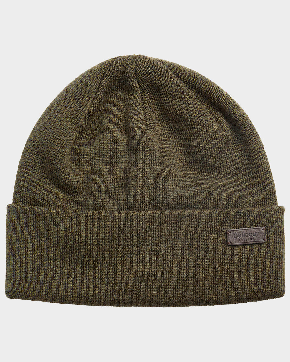 Barbour Healey Mens Beanie - Mid Olive | CHO | Designer Mens Hats