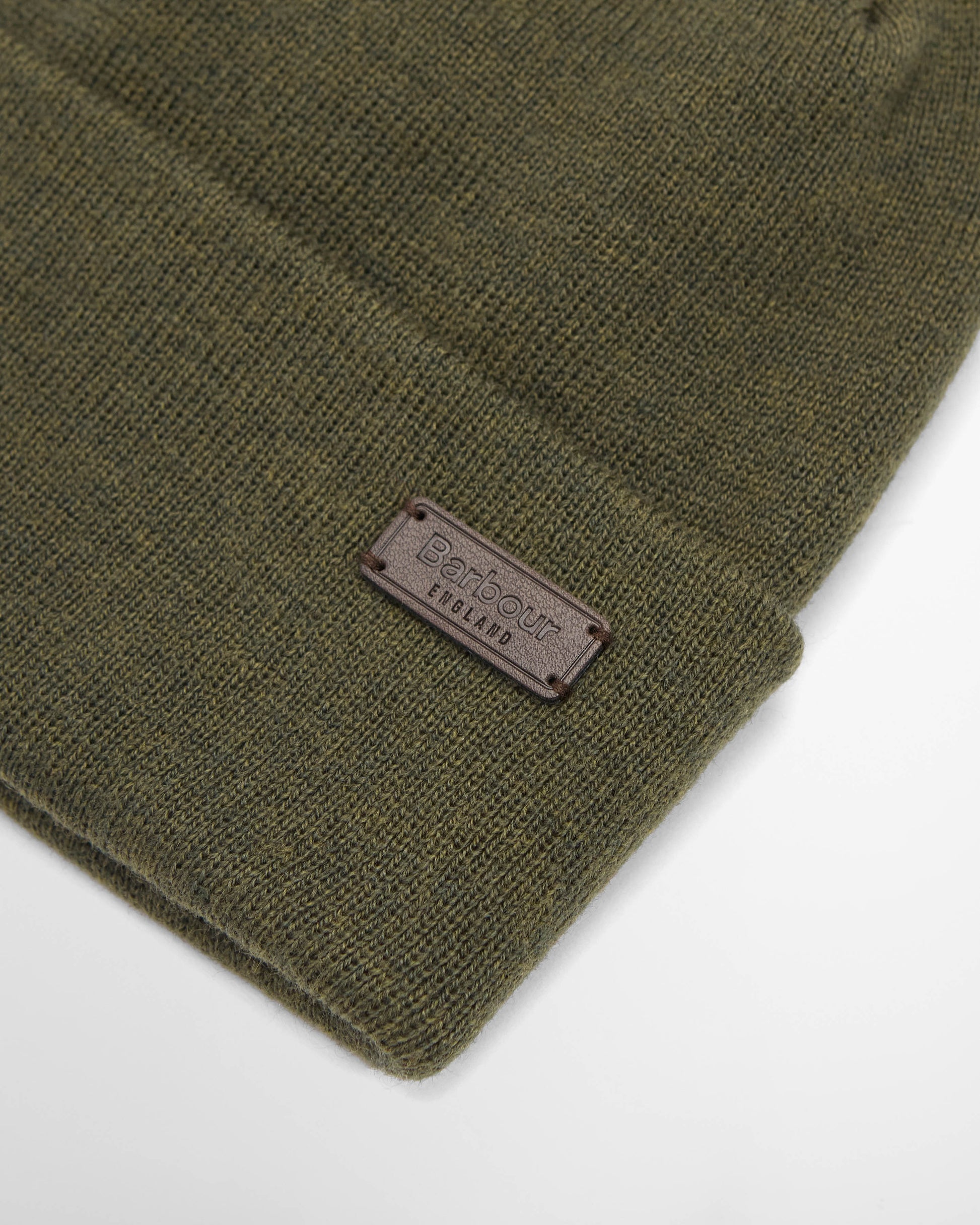 Barbour Healey Mens Beanie - Mid Olive | CHO | Designer Mens Hats