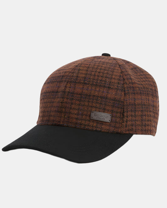Barbour Clyde Mens Cap - Dark Brown