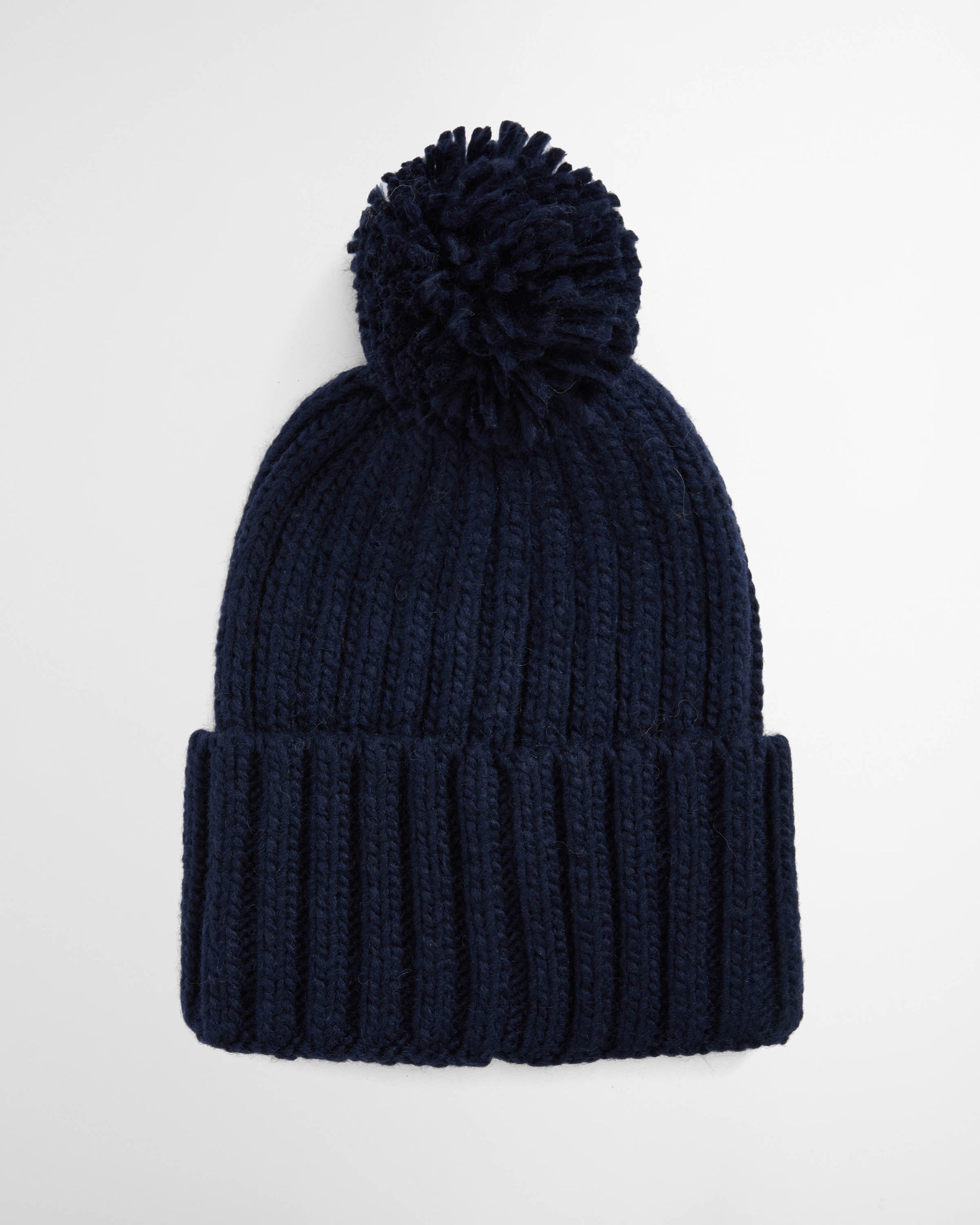 Barbour Kelson Mens Pom Beanie Hat - Navy | CHO | Designer Mens Beanies