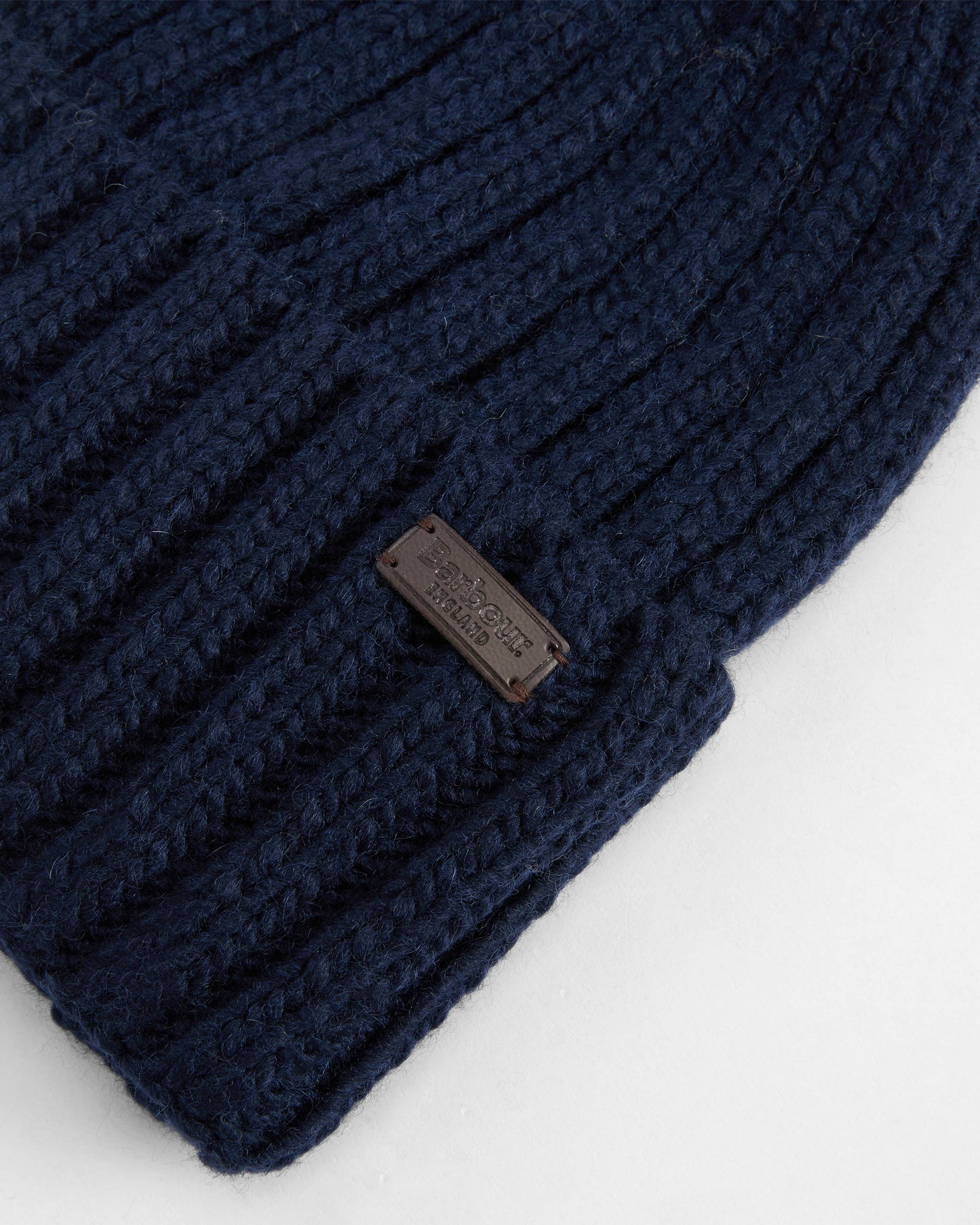 Barbour Kelson Mens Pom Beanie Hat - Navy | CHO | Designer Mens Beanies