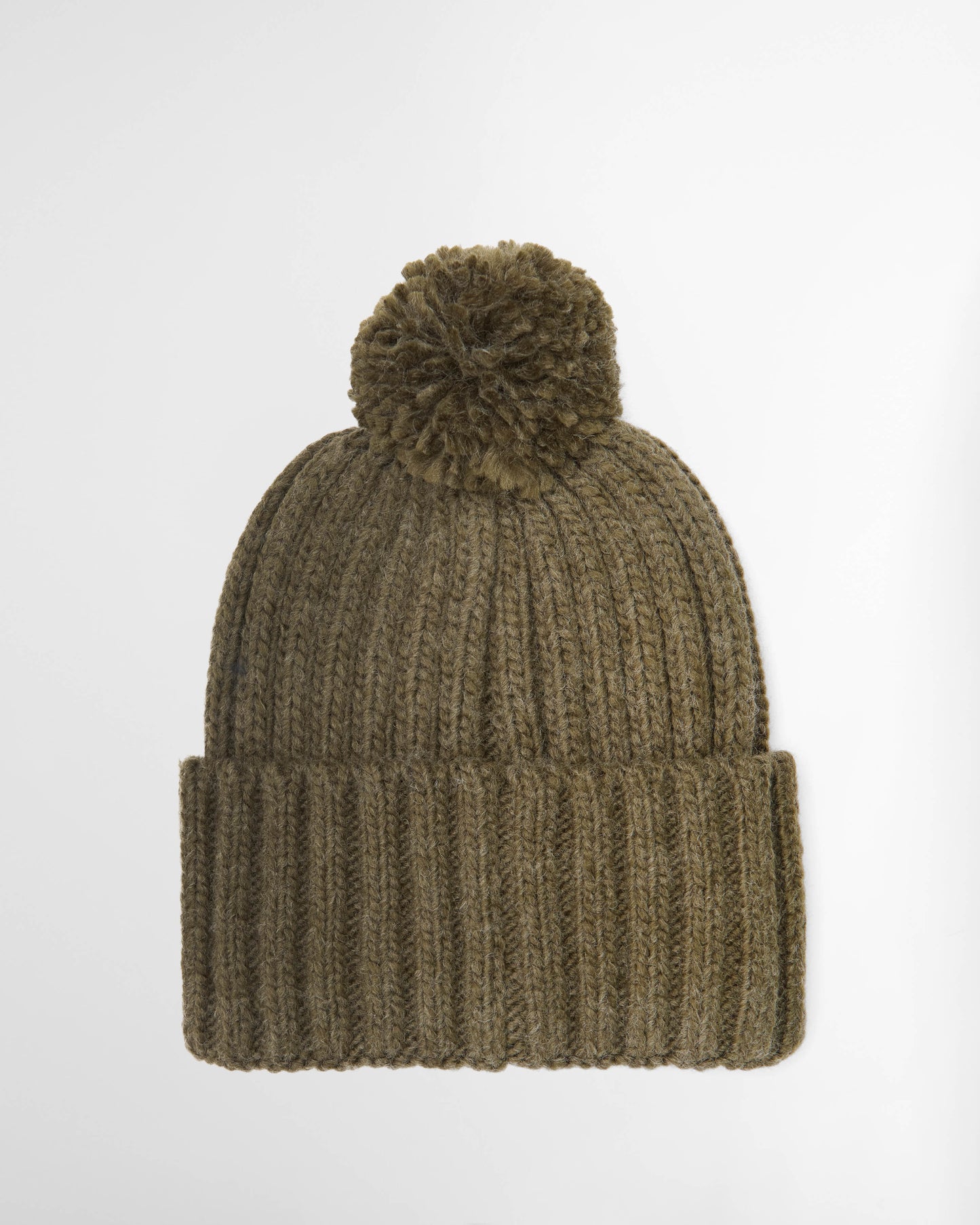 Barbour Kelson Mens Pom Beanie Hat - Olive