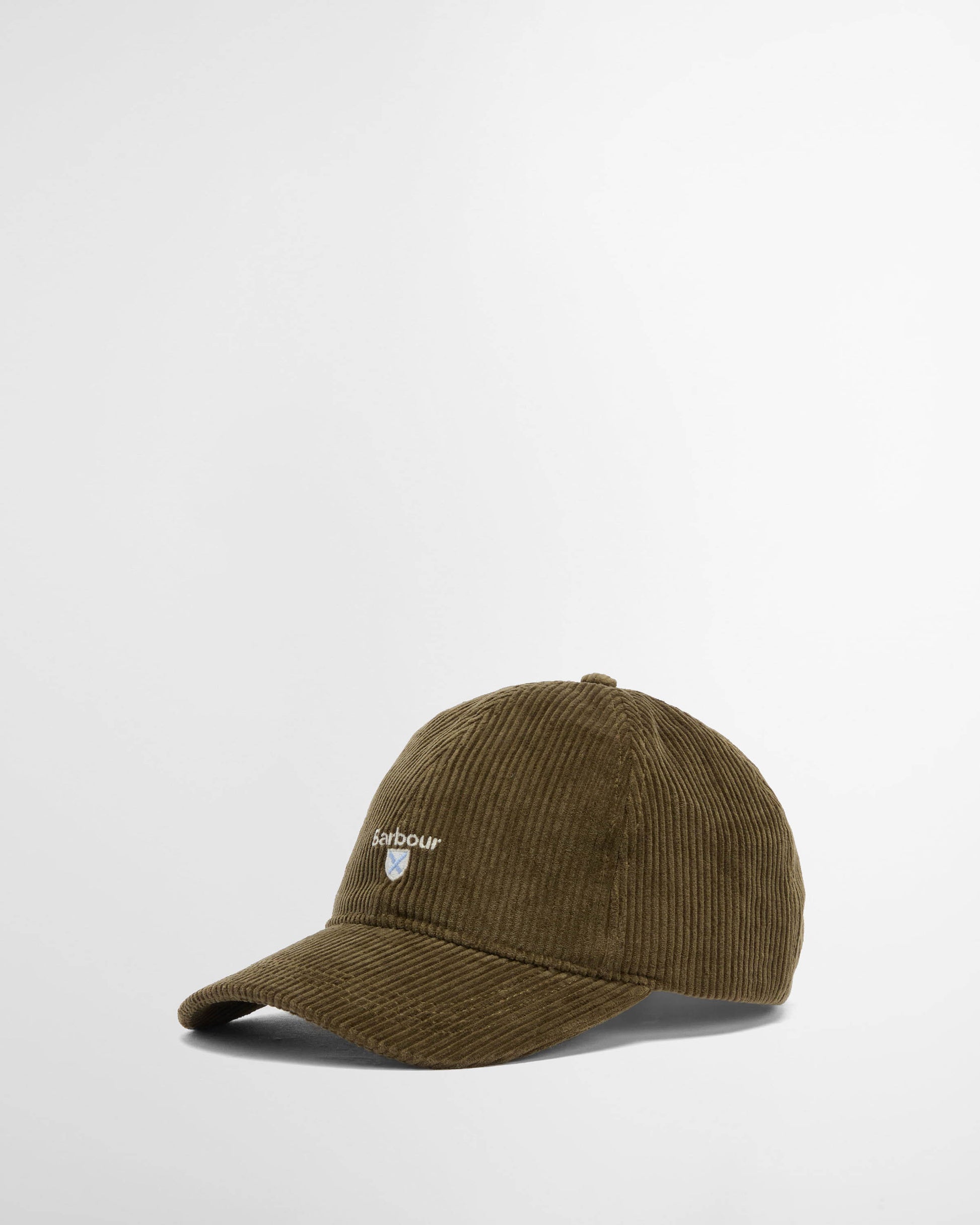 Barbour Preston Mens Cord Cap - Olive | CHO | Designer Mens Caps