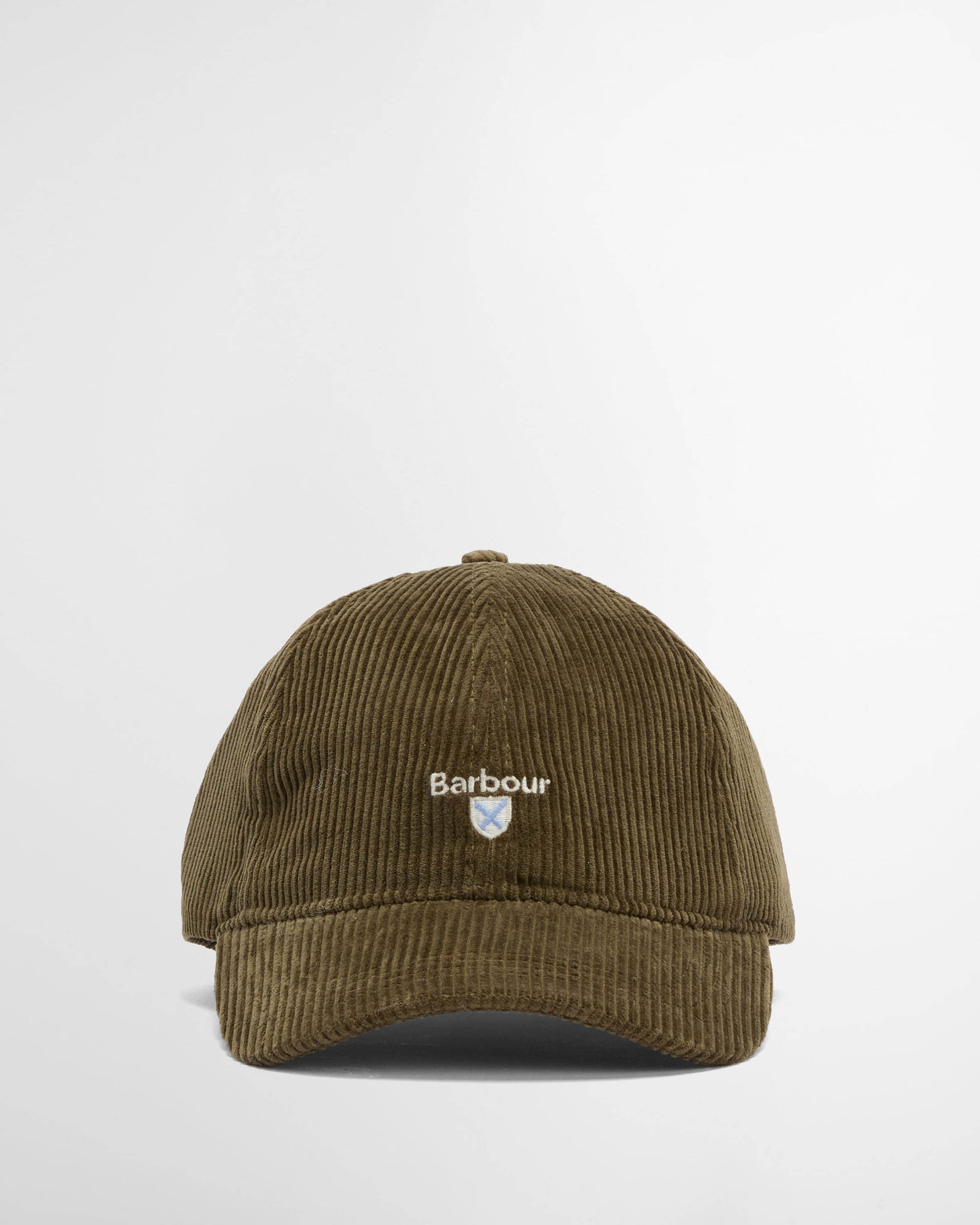 Barbour Preston Mens Cord Cap - Olive | CHO | Designer Mens Caps