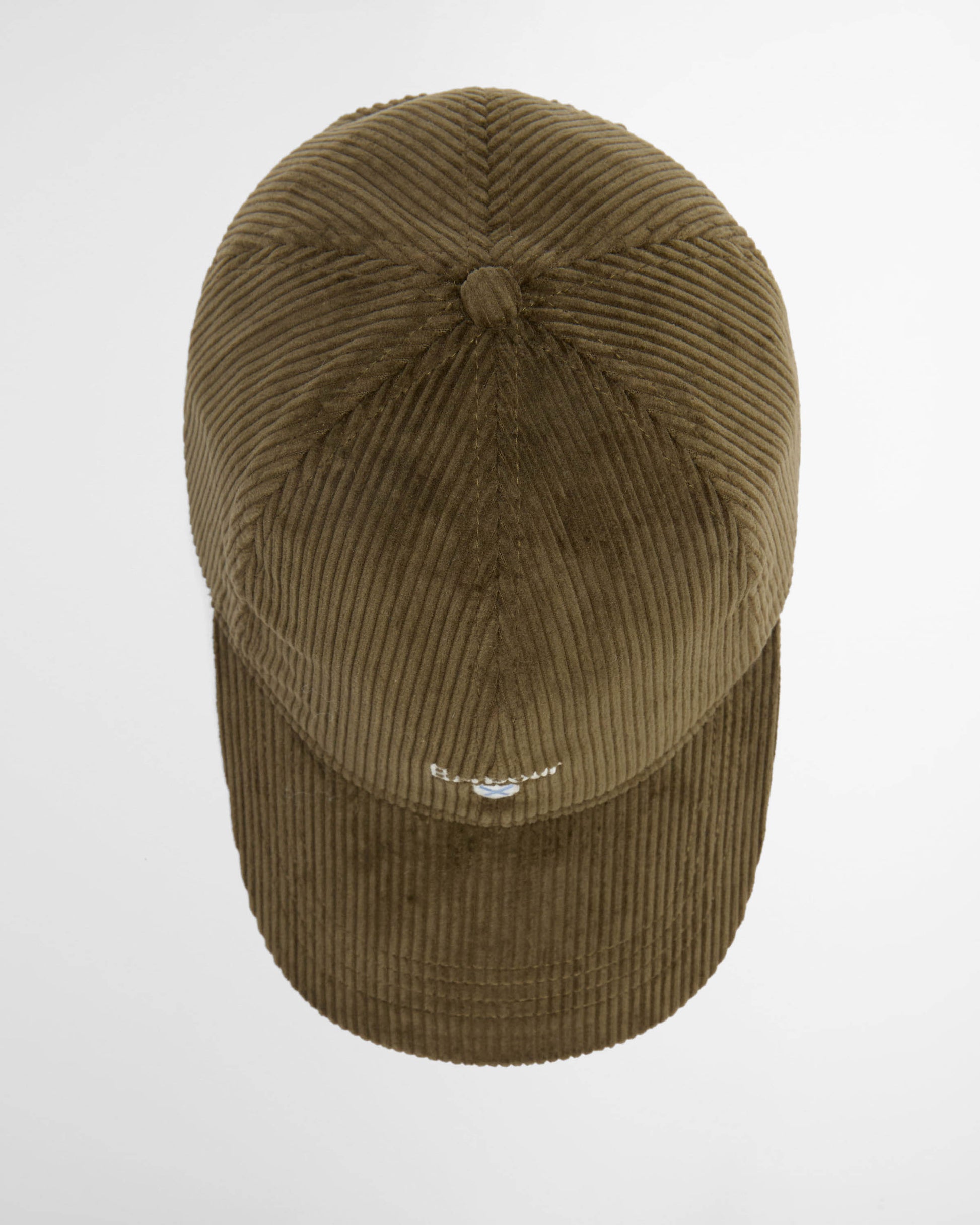 Barbour Preston Mens Cord Cap - Olive | CHO | Designer Mens Caps