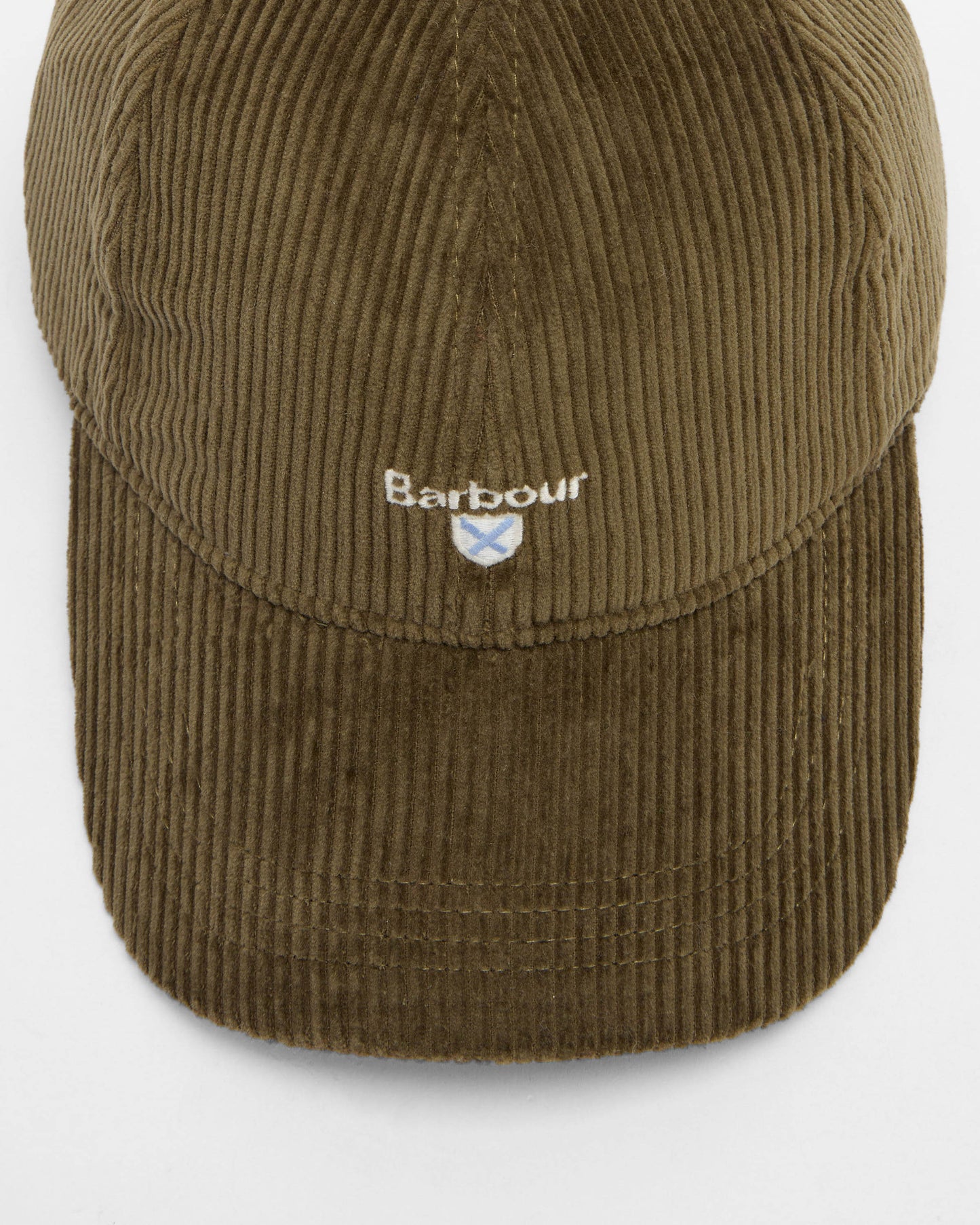 Barbour Preston Mens Cord Cap - Olive | CHO | Designer Mens Caps