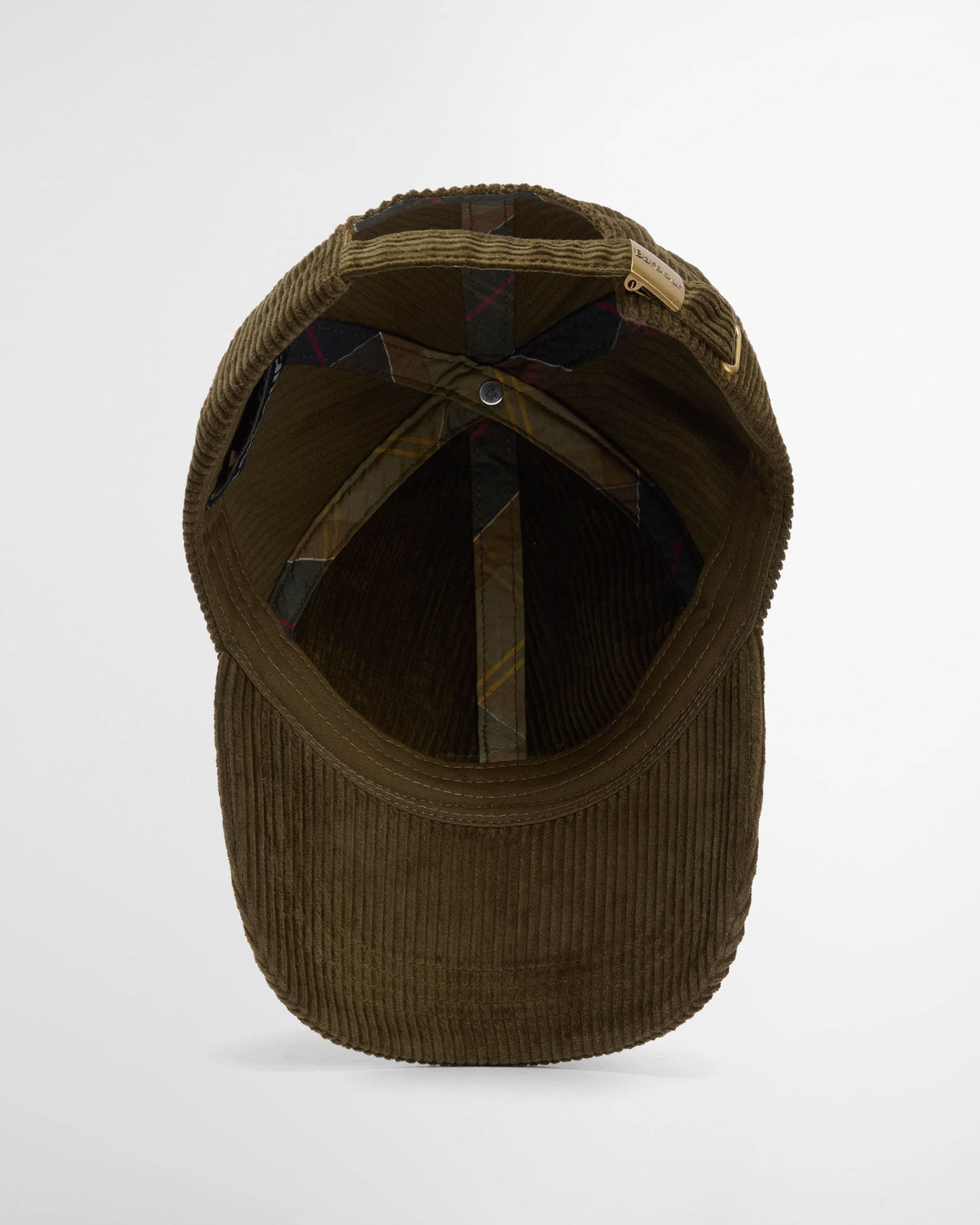 Barbour Preston Mens Cord Cap - Olive | CHO | Designer Mens Caps