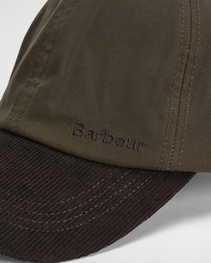 Barbour Ashby Mens Cap - Olive/Brown | CHO | Designer Mens Caps
