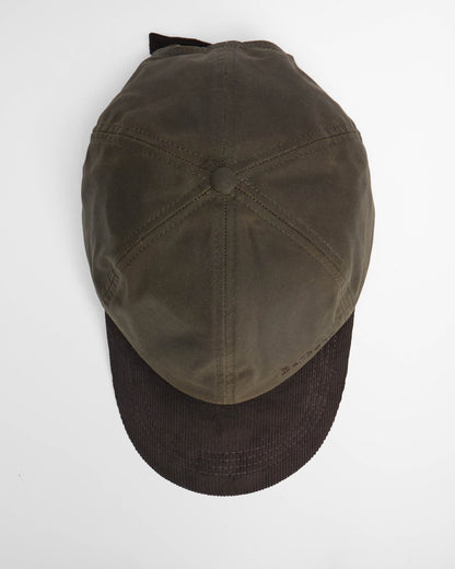 Barbour Ashby Mens Cap - Olive/Brown | CHO | Designer Mens Caps