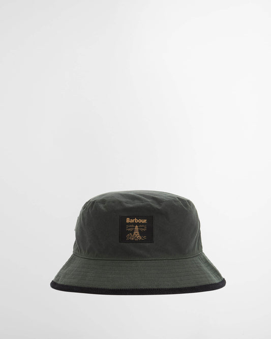 Barbour Field Wax Mens Bucket Hat Sage | CHO | Designer Mens Bucket Hats