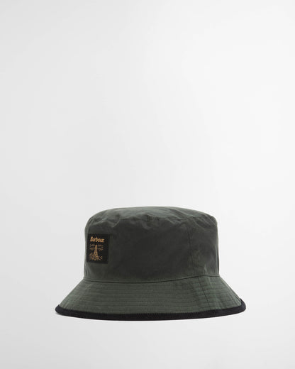 Barbour Field Wax Mens Bucket Hat Sage | CHO | Designer Mens Bucket Hats