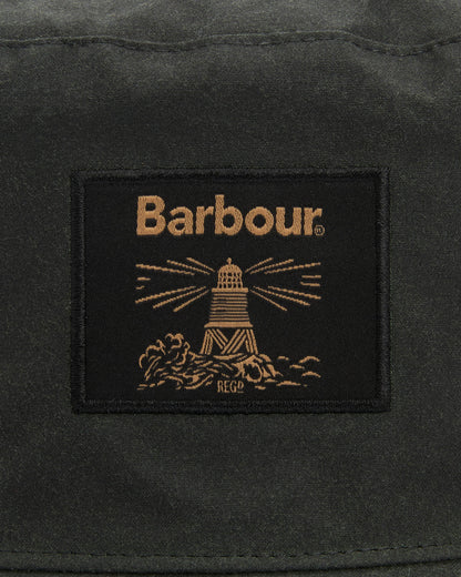 Barbour Field Wax Mens Bucket Hat Sage | CHO | Designer Mens Bucket Hats