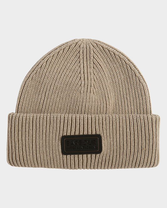 Barbour International Craywell Mens Beanie Hat - Concrete