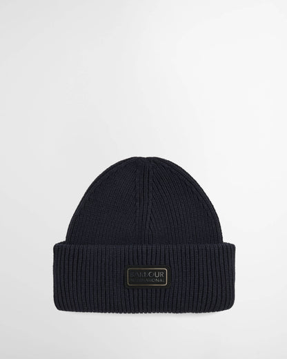 Barbour International Craywell Mens Beanie Hat - Navy | CHO | Designer Mens Beanies
