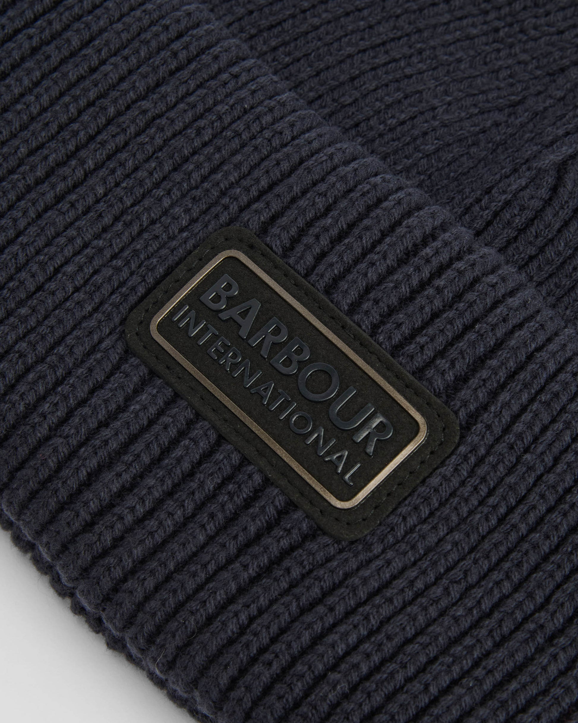 Barbour International Craywell Mens Beanie Hat - Navy | CHO | Designer Mens Beanies