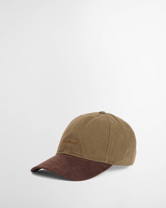 Barbour Langdale Mens Cap - Olive/Brown | CHO | Designer Mens Caps