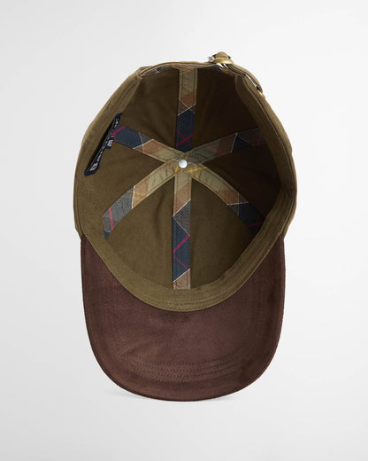 Barbour Langdale Mens Cap - Olive/Brown | CHO | Designer Mens Caps
