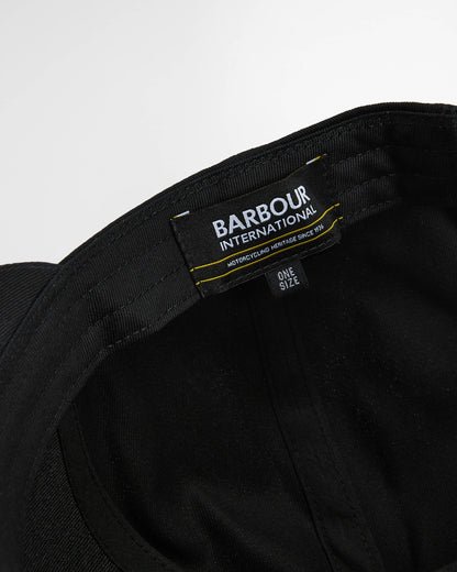 Barbour International Duke Mens Trucker Cap - Black | CHO | Designer Mens Caps