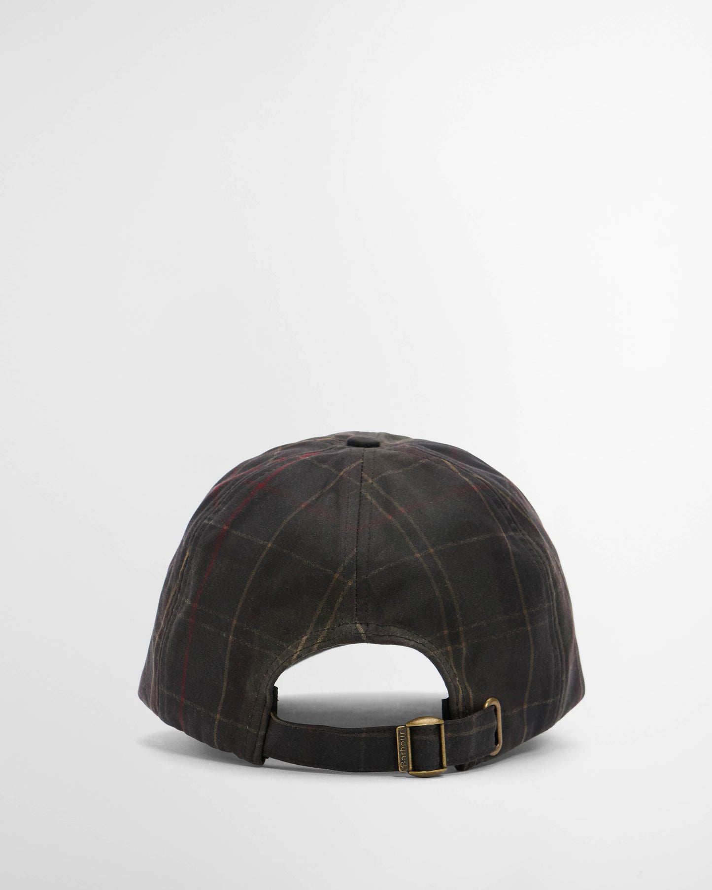 Barbour Haydon Mens Tartan Cap - Dark Classic Tartan, back.