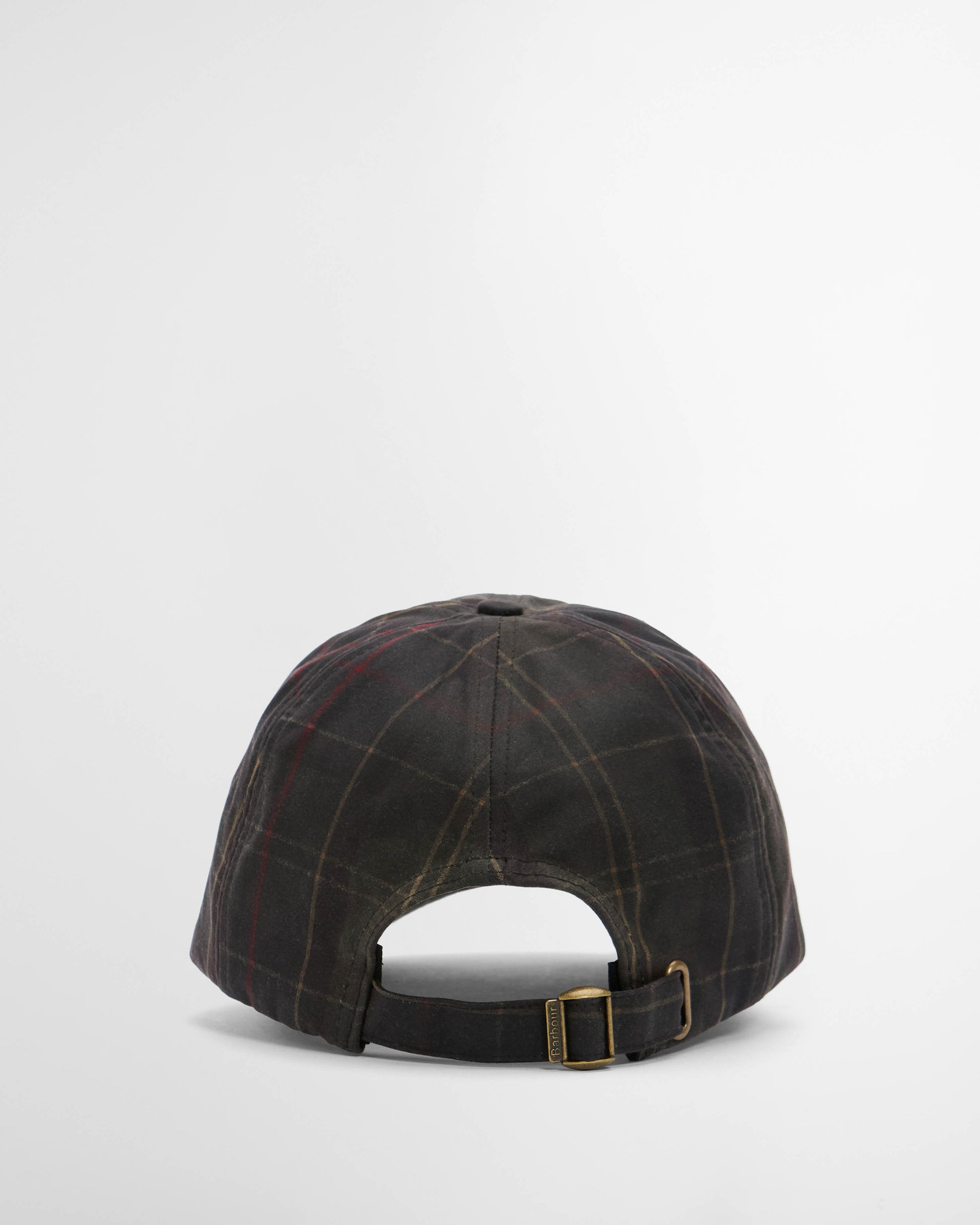Barbour Haydon Mens Tartan Cap - Dark Classic Tartan, back.