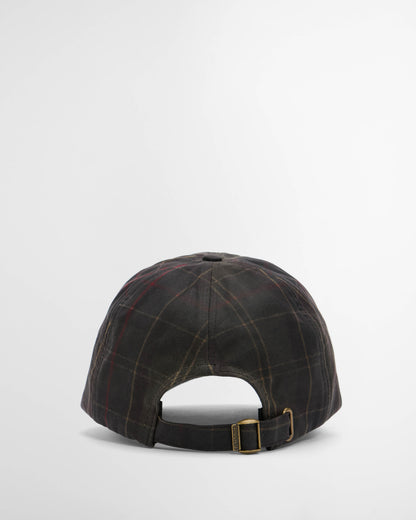 Barbour Haydon Mens Tartan Cap - Dark Classic Tartan, back.