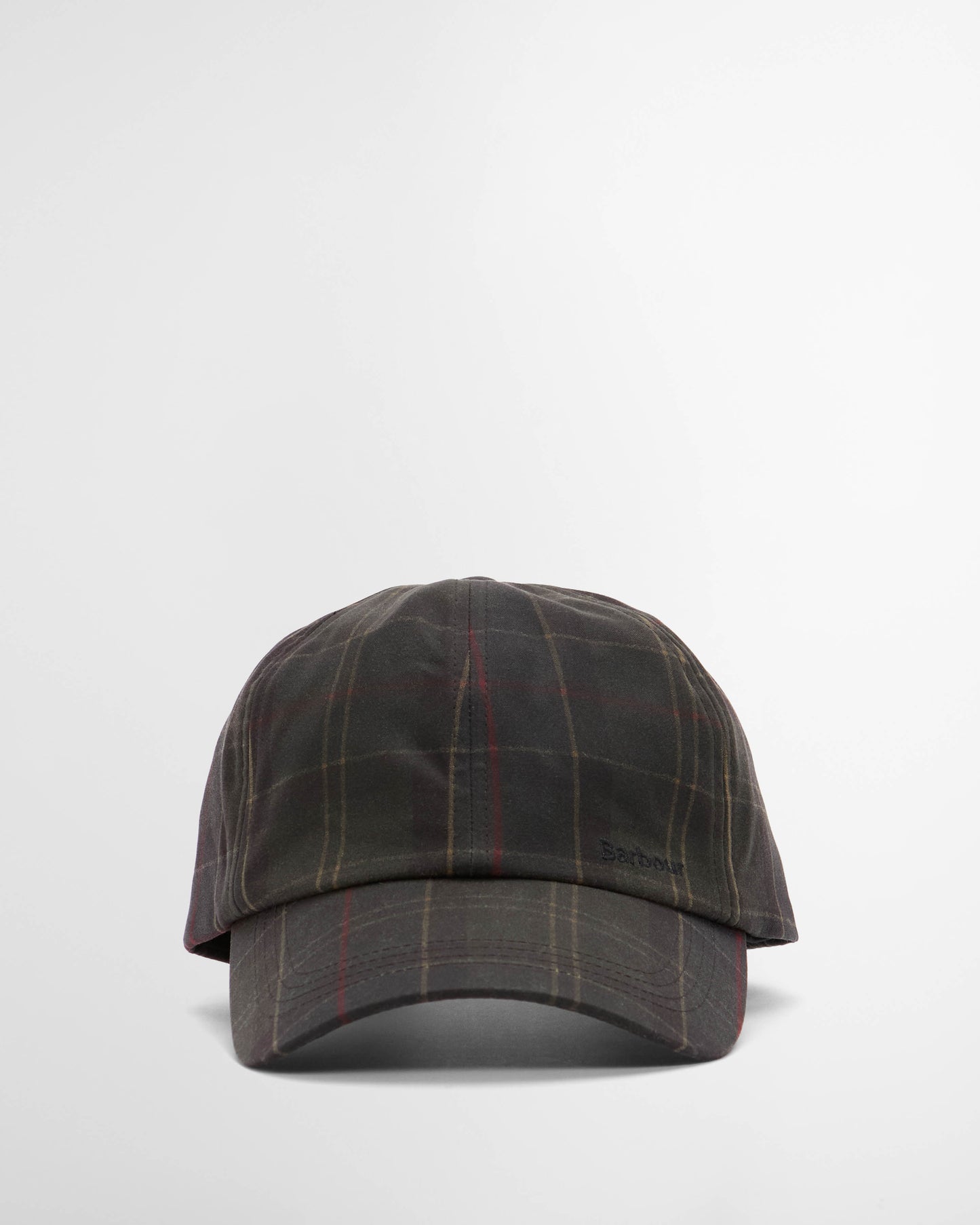 Barbour Haydon Mens Tartan Cap - Dark Classic Tartan, front.