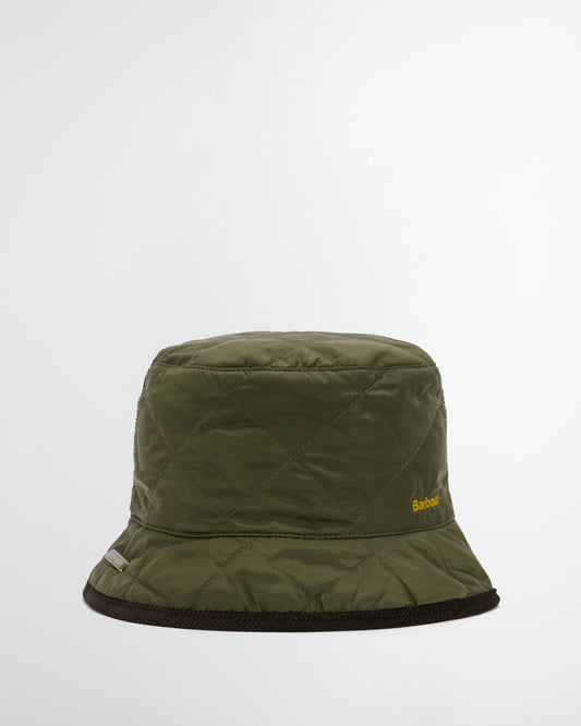 Barbour Liddesdale Mens Reversible Bucket Hat - Olive/Shadow Classic Tartan | CHO | Designer Mens Bucket Hats