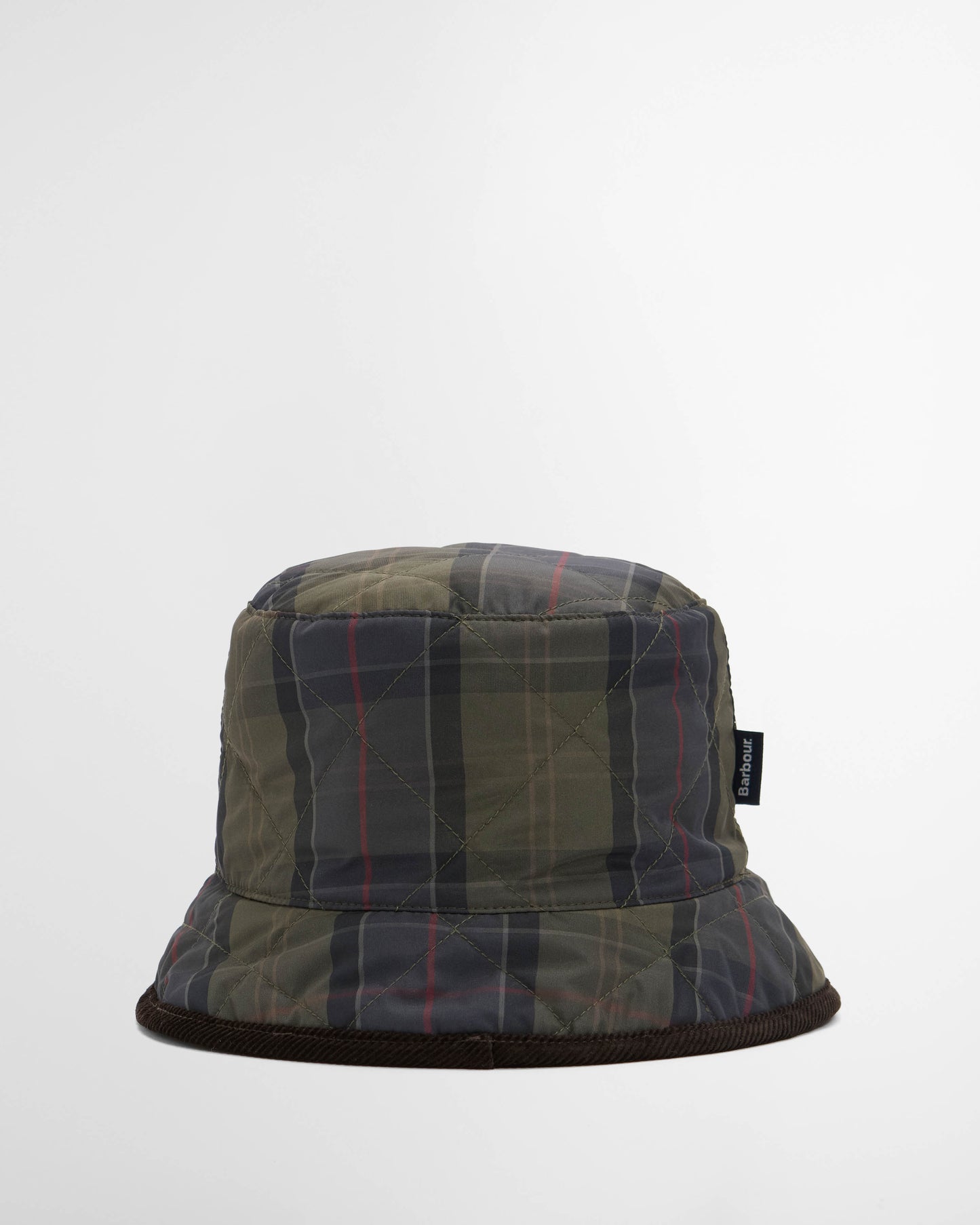 Barbour Liddesdale Mens Reversible Bucket Hat - Olive/Shadow Classic Tartan | CHO | Designer Mens Bucket Hats