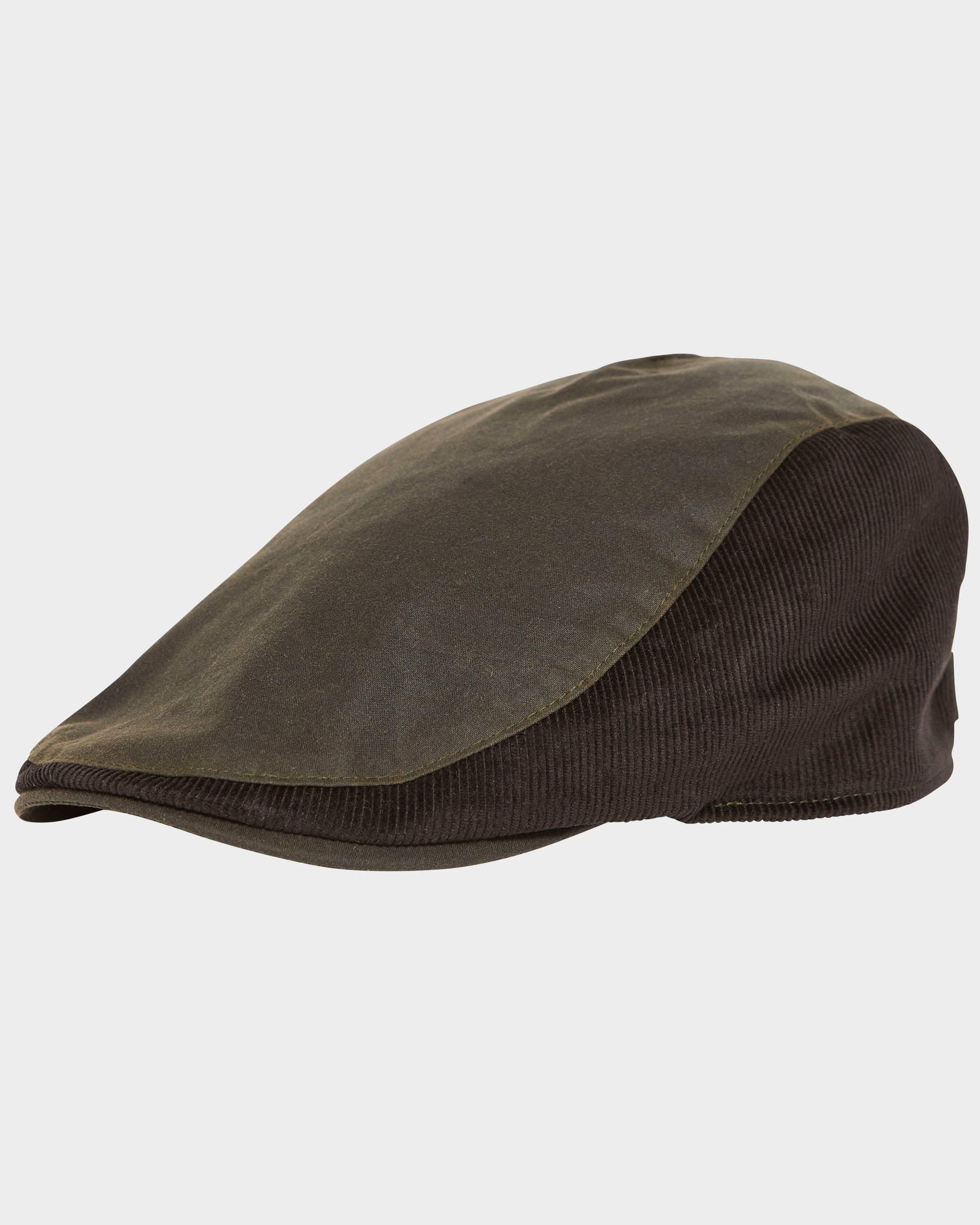Barbour Ashby Mens Flat Cap - Olive | CHO | Designer Mens Flat Caps