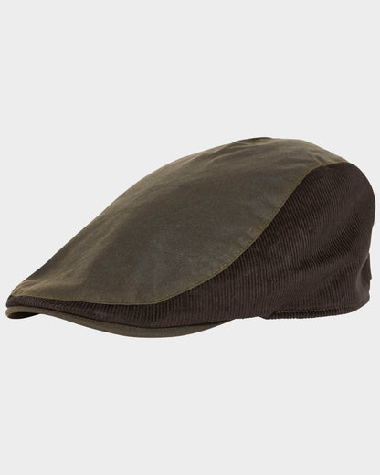 Barbour Ashby Mens Flat Cap - Olive | CHO | Designer Mens Flat Caps