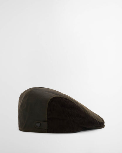Barbour Ashby Mens Flat Cap - Olive | CHO | Designer Mens Flat Caps