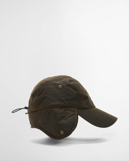 Barbour Lonnen Mens Carpenter Cap - Olive | CHO | Designer Mens Caps