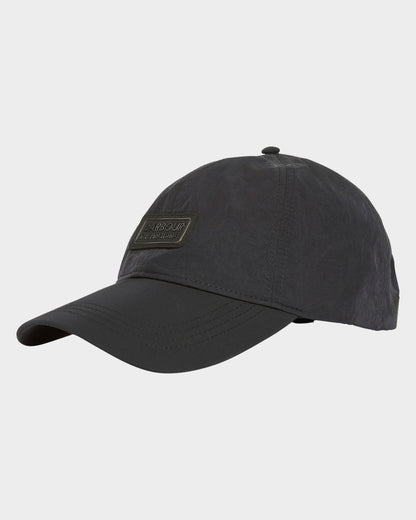 Barbour International Mens Inline Cap - Black | CHO | Designer Mens Caps