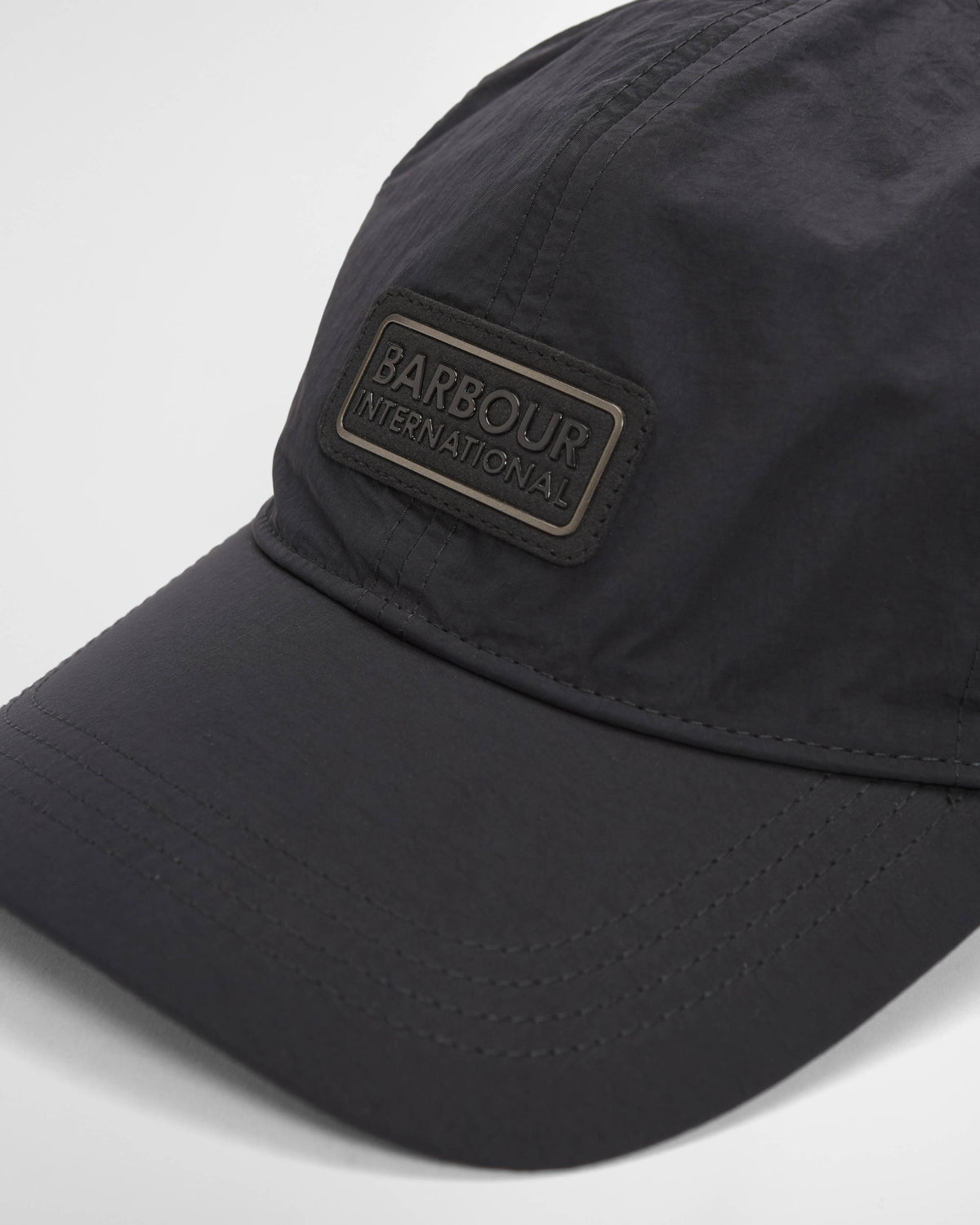 Barbour International Mens Inline Cap - Black | CHO | Designer Mens Caps
