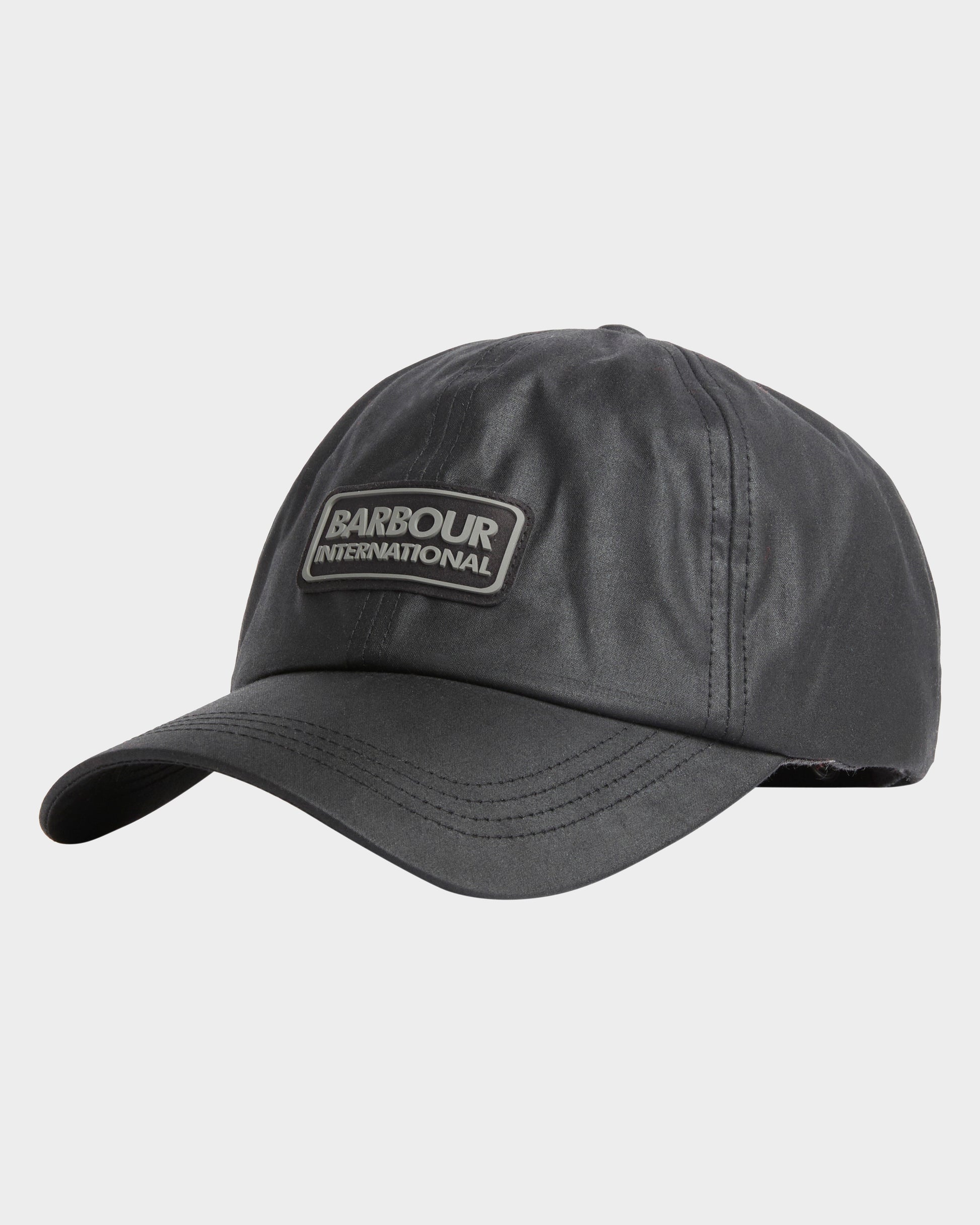 Barbour International Tourer Duke Mens Wax Cap - Black | CHO | Designer Mens Caps