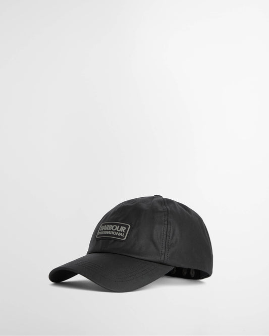 Barbour International Tourer Duke Mens Wax Cap - Black | CHO | Designer Mens Caps